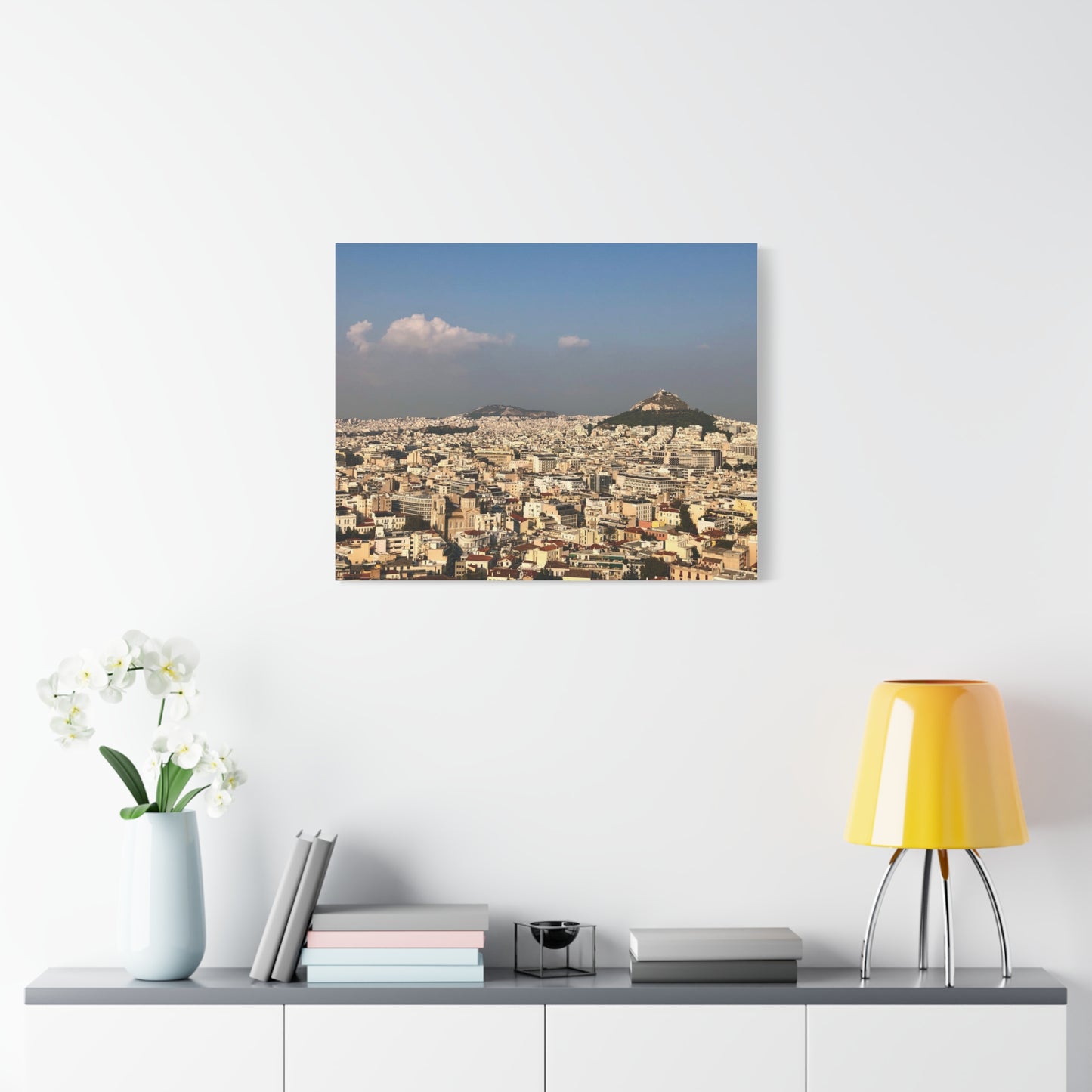 Stretched Canvas Print - Scenic Cityscape of Athens