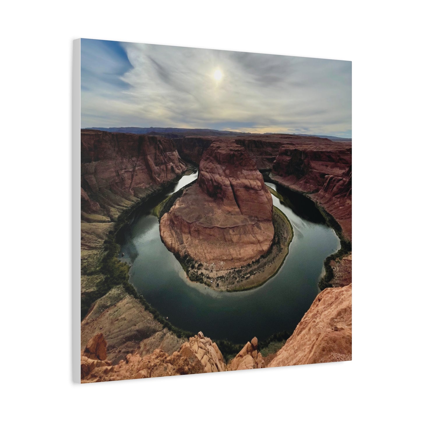 Scenic Landscape Wall Art - Horseshoe Bend Canvas Print