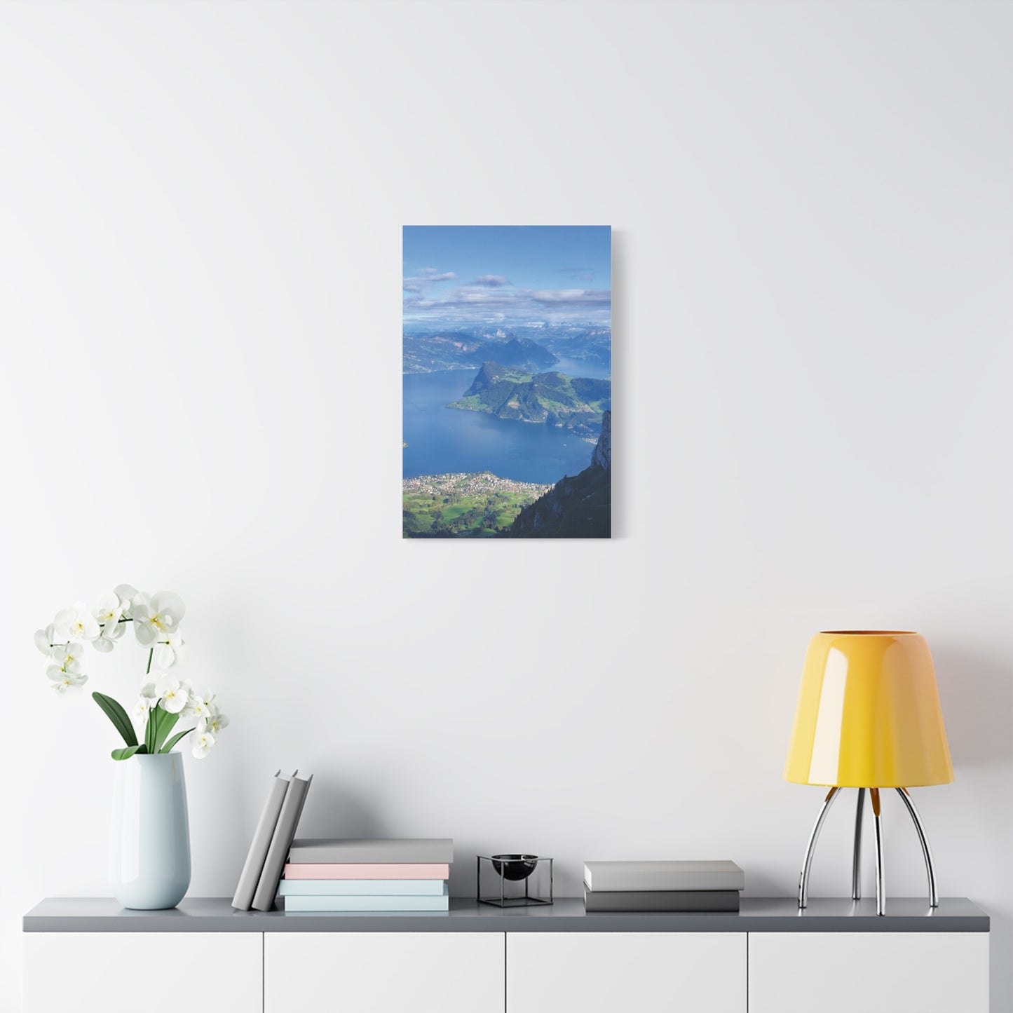 Canvas Print - Lake view over Lucerne