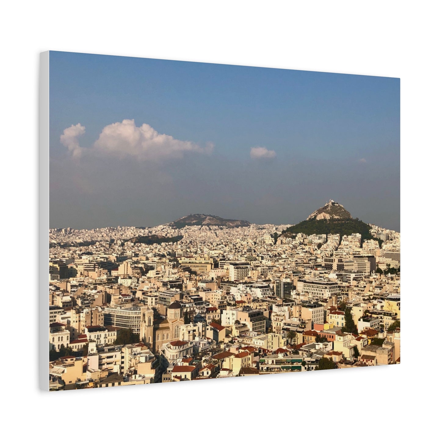 Stretched Canvas Print - Scenic Cityscape of Athens