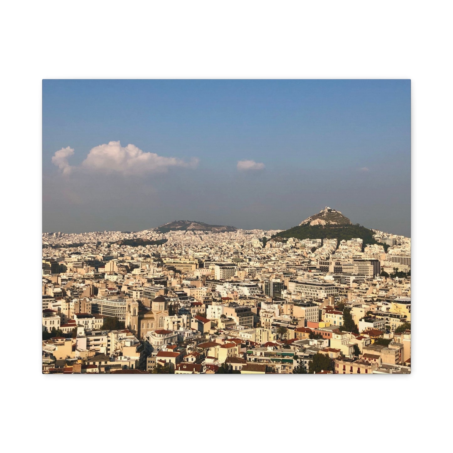 Stretched Canvas Print - Scenic Cityscape of Athens
