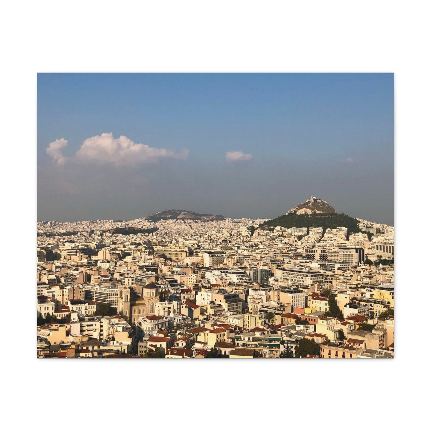 Stretched Canvas Print - Scenic Cityscape of Athens