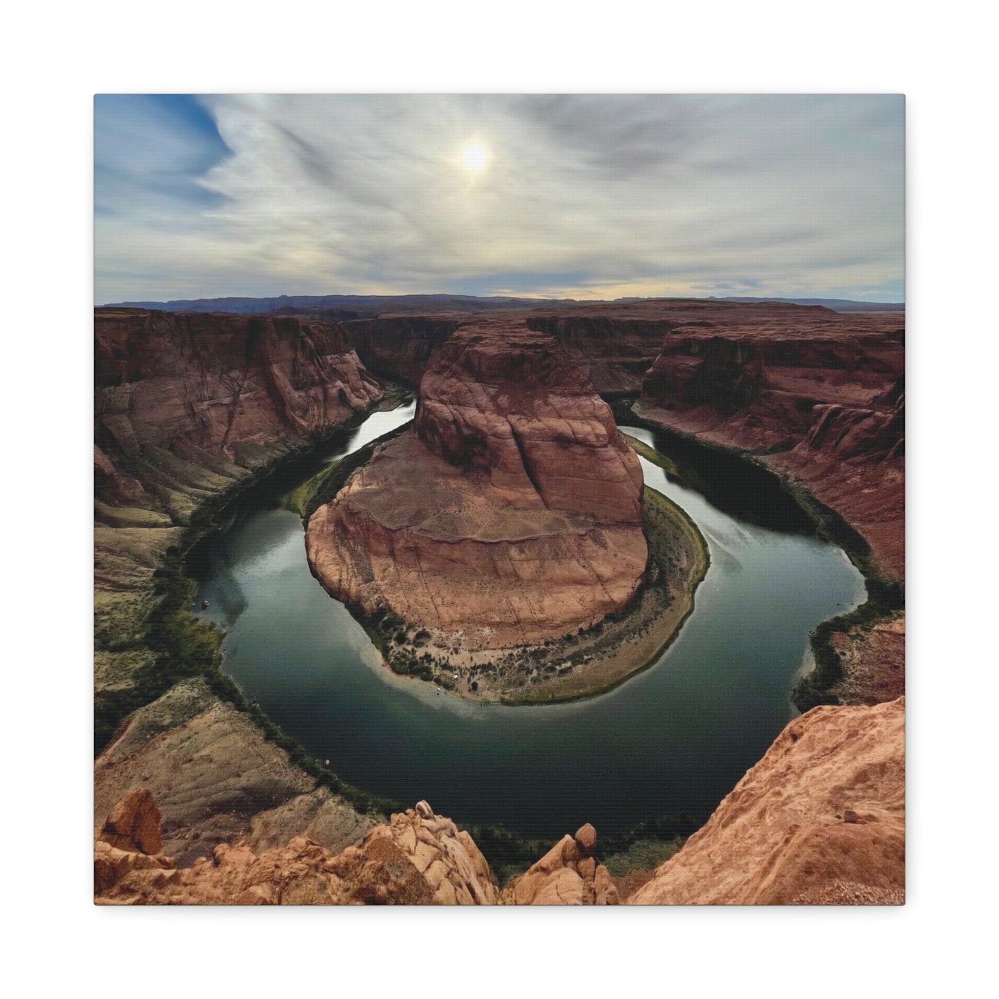 Scenic Landscape Wall Art - Horseshoe Bend Canvas Print