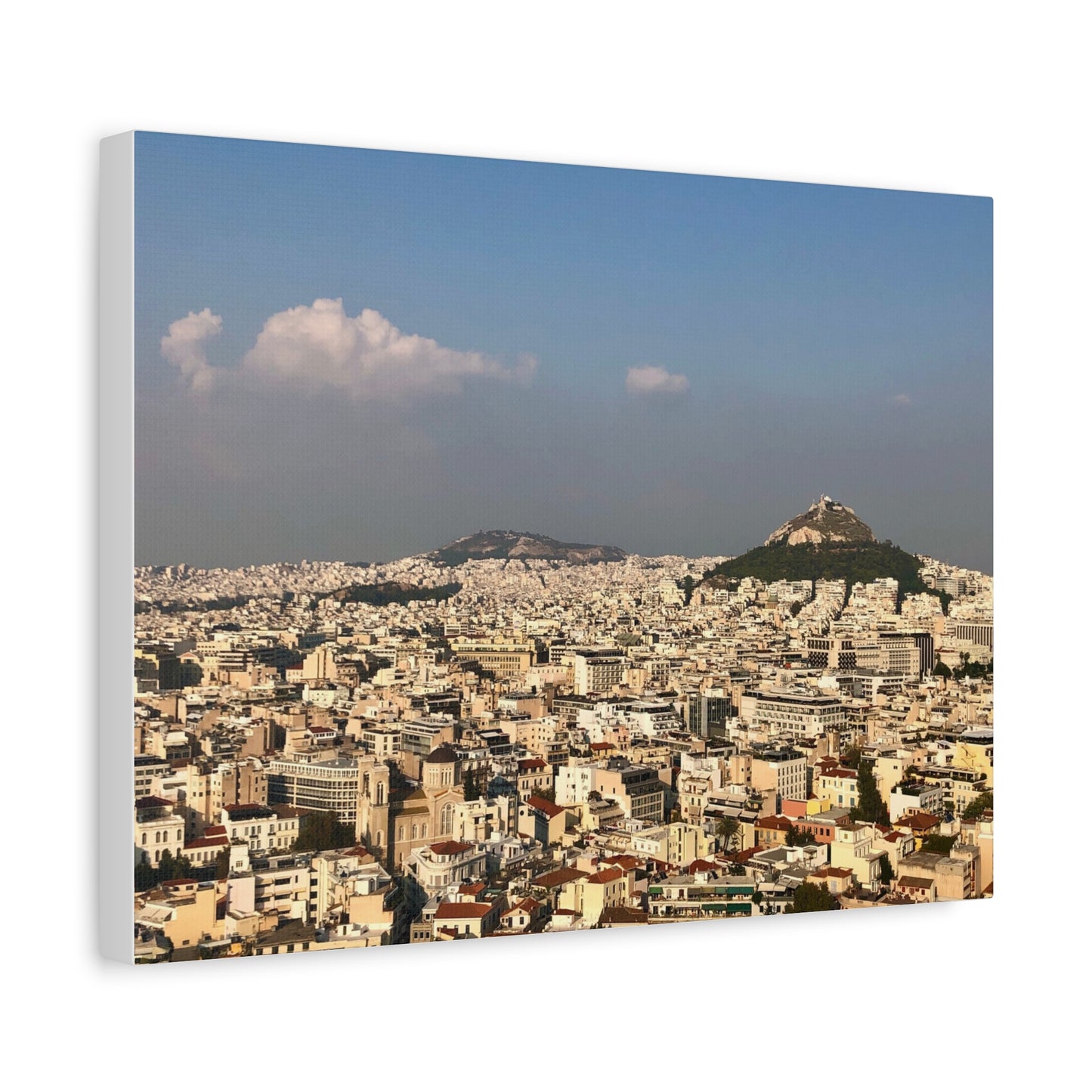 Stretched Canvas Print - Scenic Cityscape of Athens