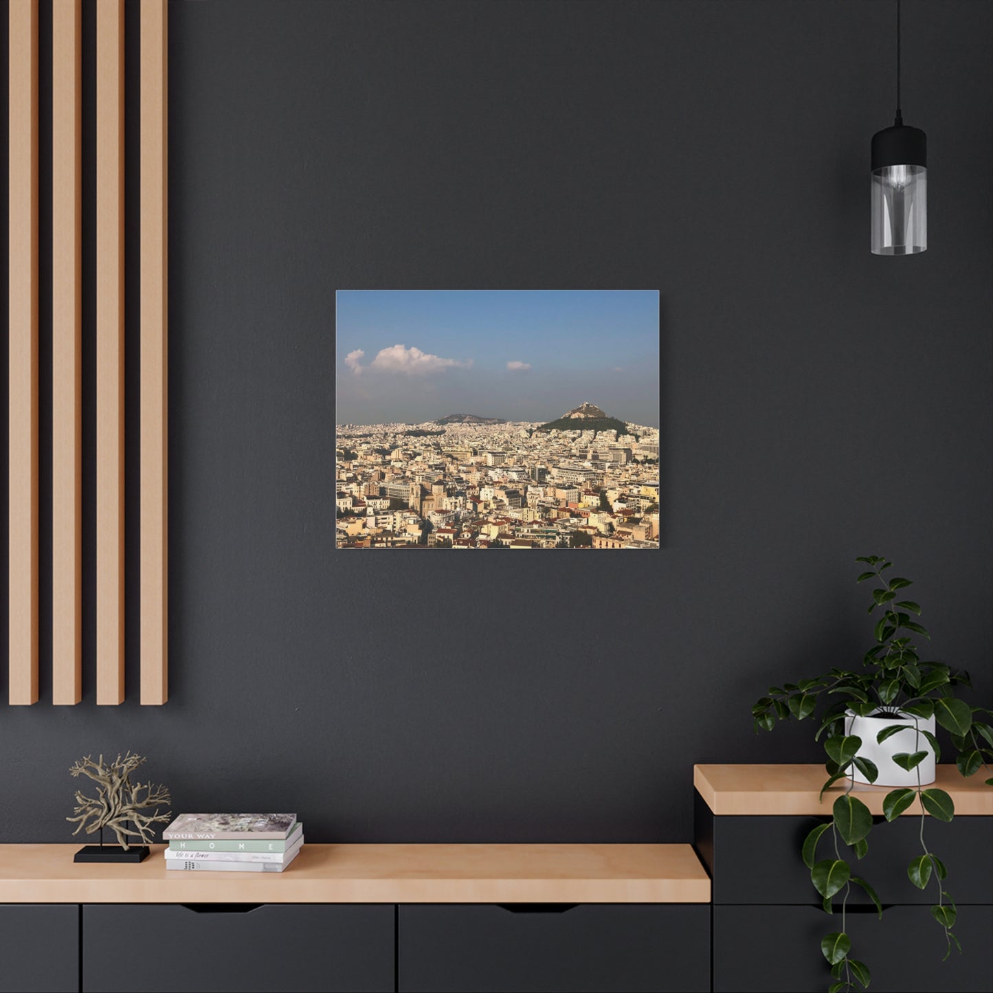 Stretched Canvas Print - Scenic Cityscape of Athens