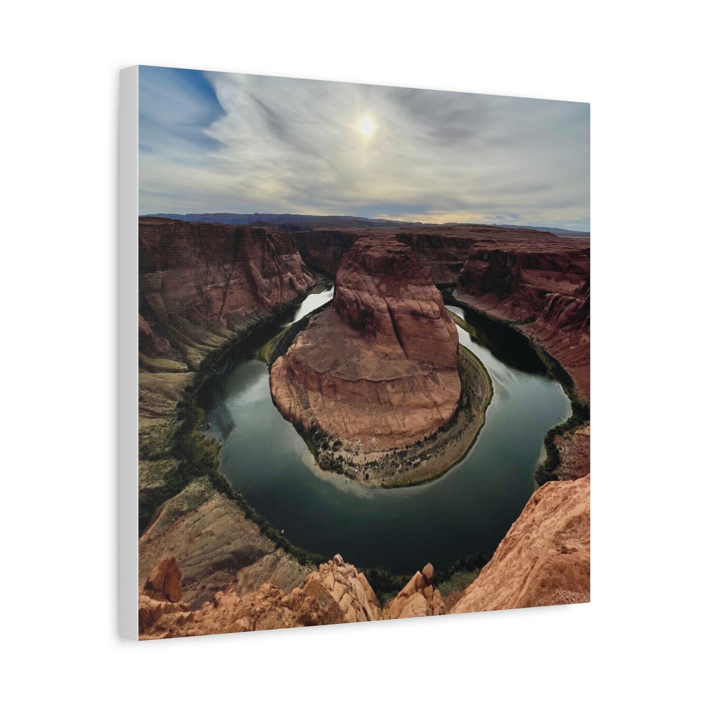 Scenic Landscape Wall Art - Horseshoe Bend Canvas Print
