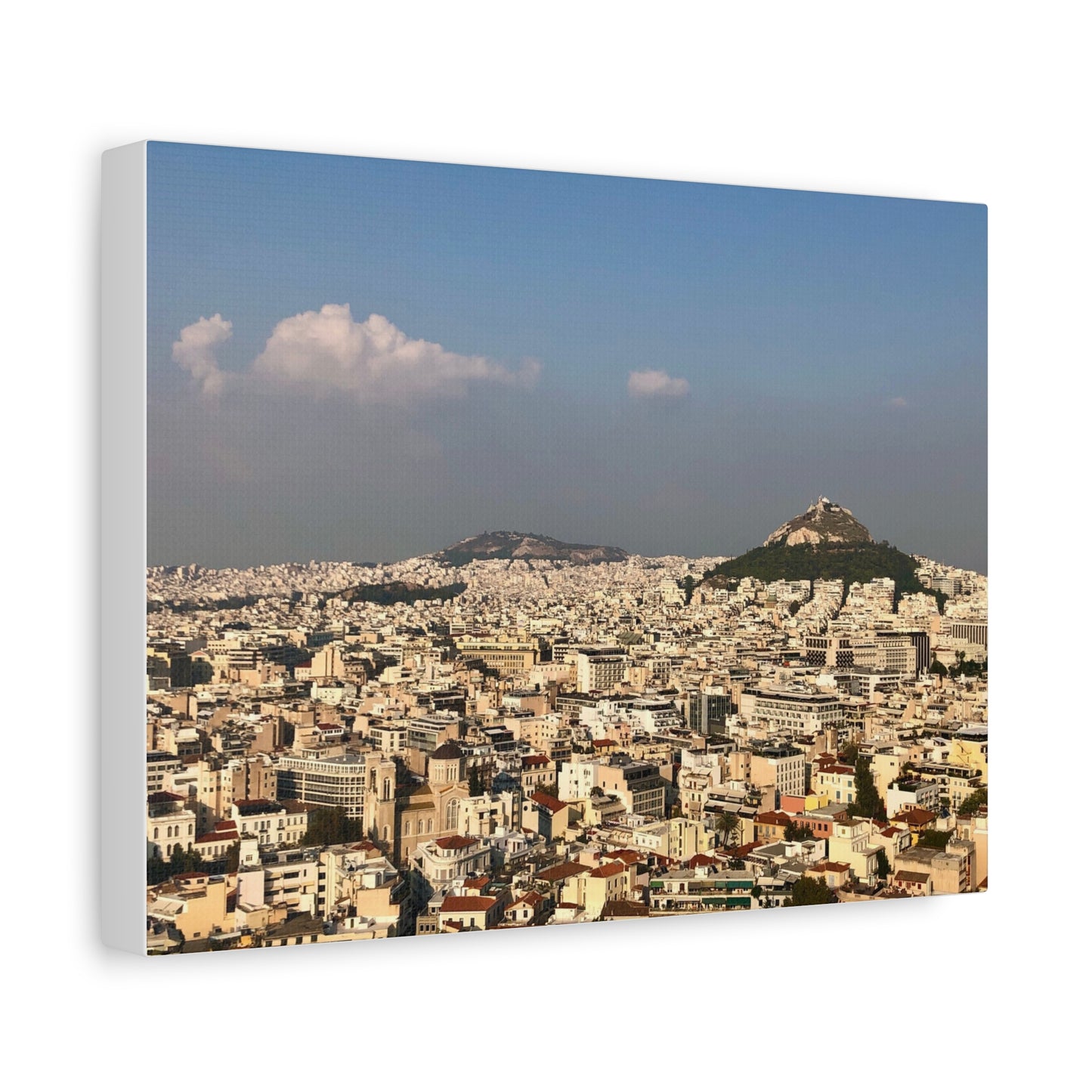 Stretched Canvas Print - Scenic Cityscape of Athens