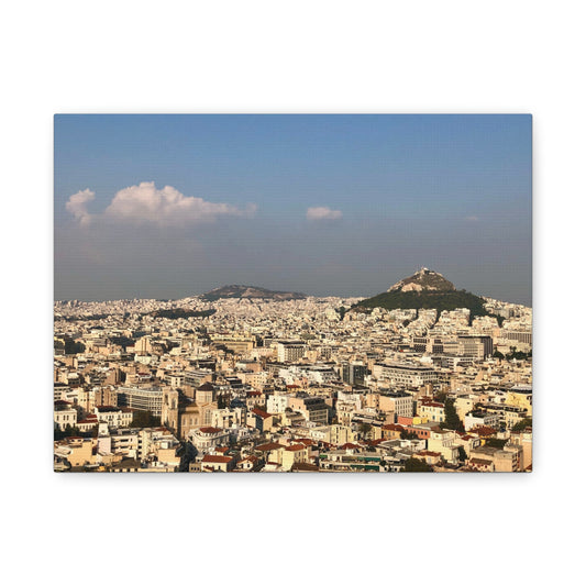 Stretched Canvas Print - Scenic Cityscape of Athens